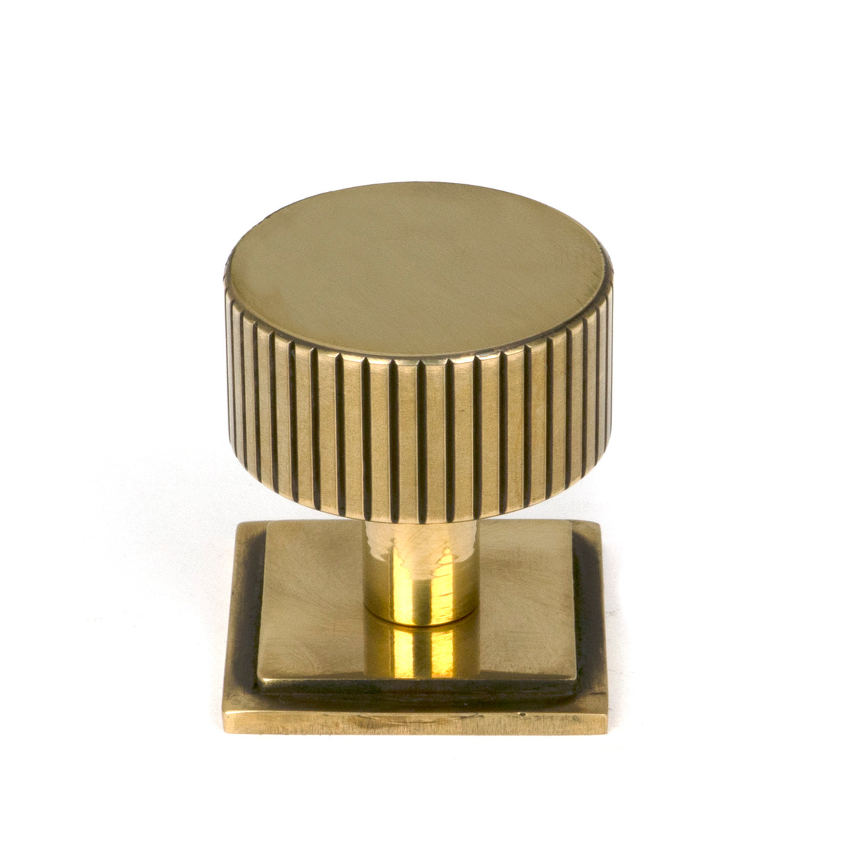 From The Anvil - Aged Brass Judd Cabinet Knob - 32mm (Square) | Sku. 50382 | Trade Door Handles.