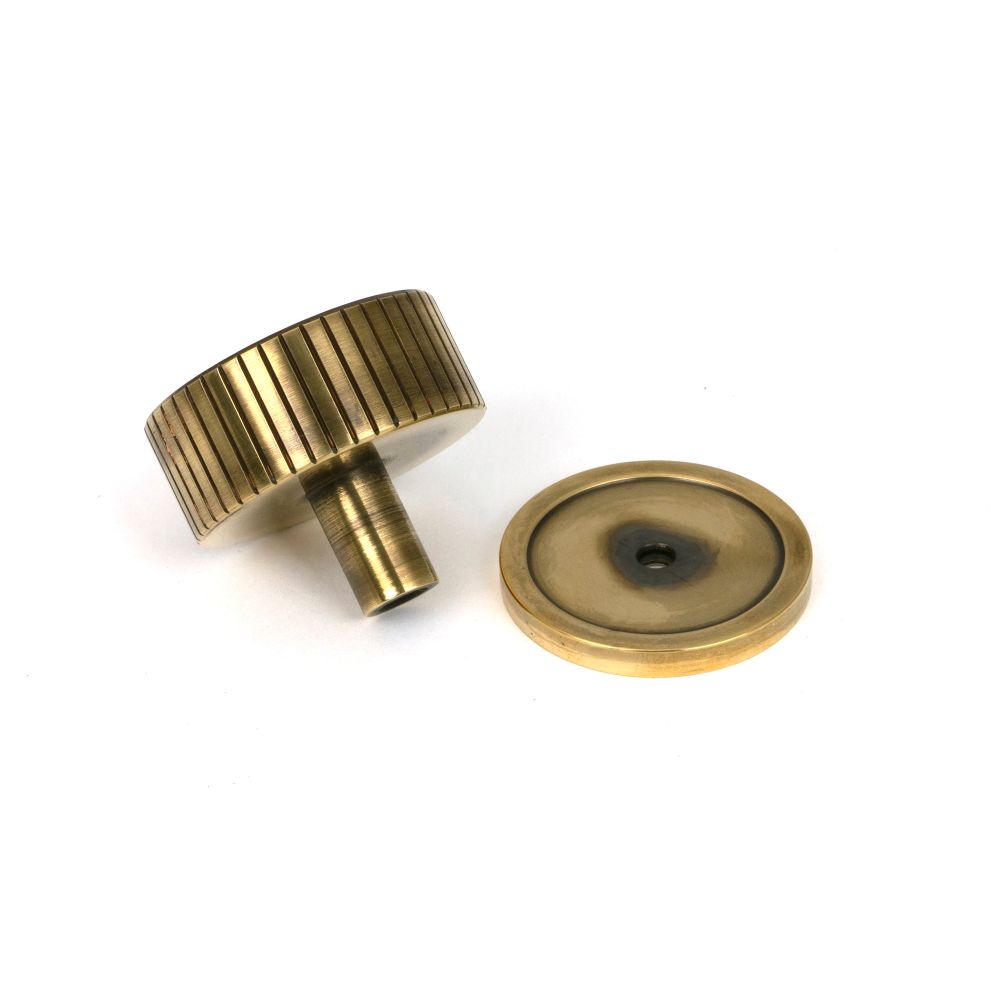 From The Anvil - Aged Brass Judd Cabinet Knob - 38mm (Plain) | Sku. 50383 | Trade Door Handles.