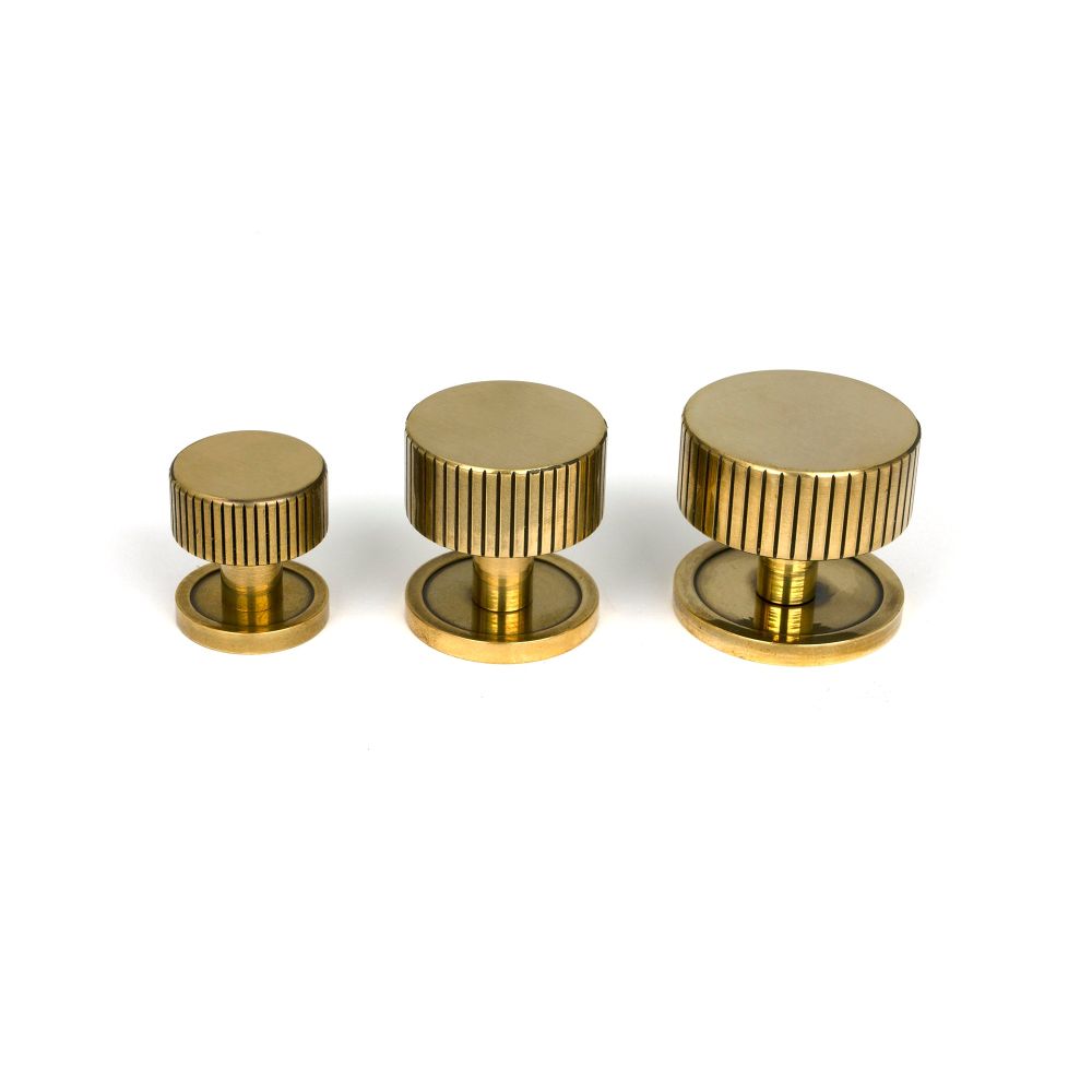 From The Anvil - Aged Brass Judd Cabinet Knob - 38mm (Plain) | Sku. 50383 | Trade Door Handles.