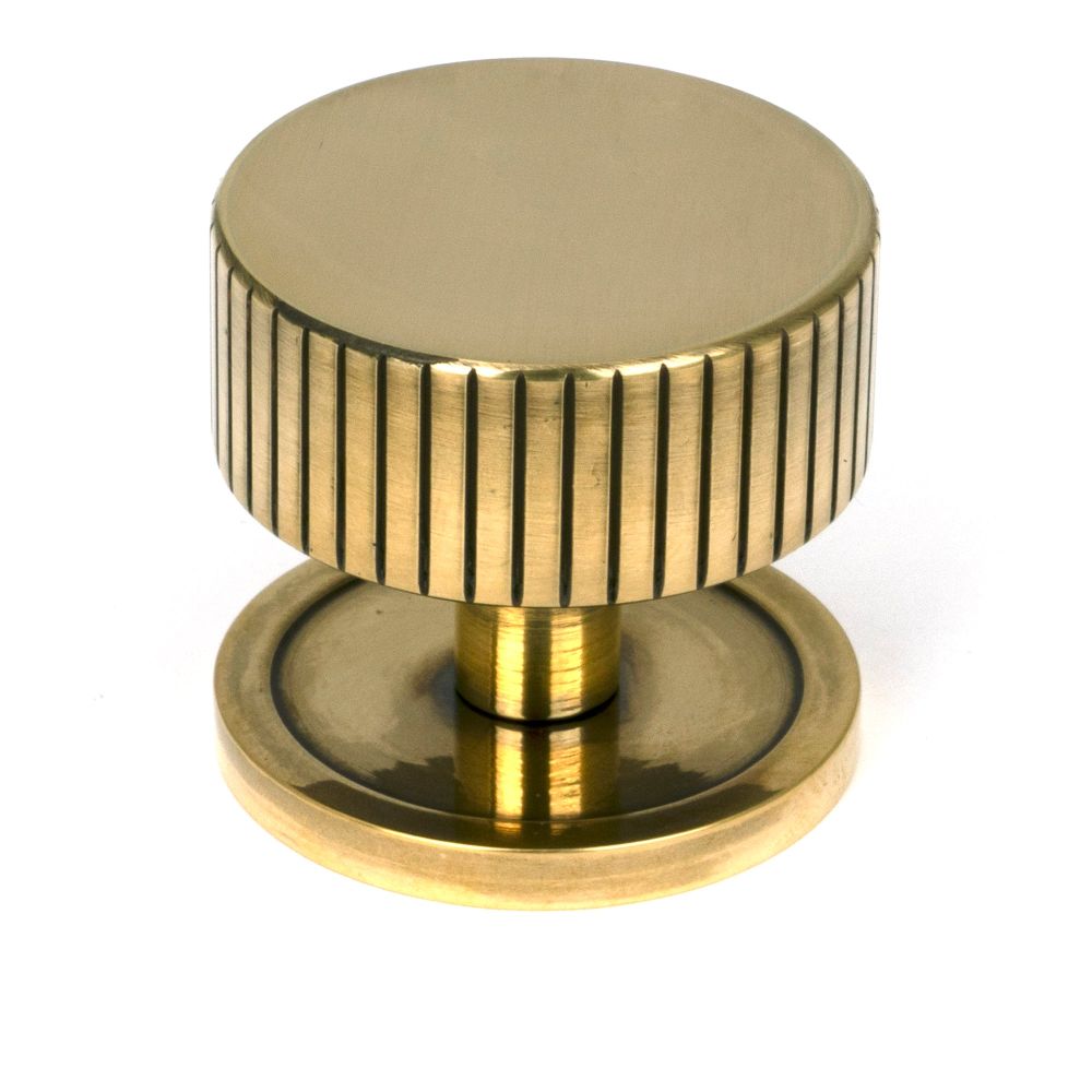 From The Anvil - Aged Brass Judd Cabinet Knob - 38mm (Plain) | Sku. 50383 | Trade Door Handles.