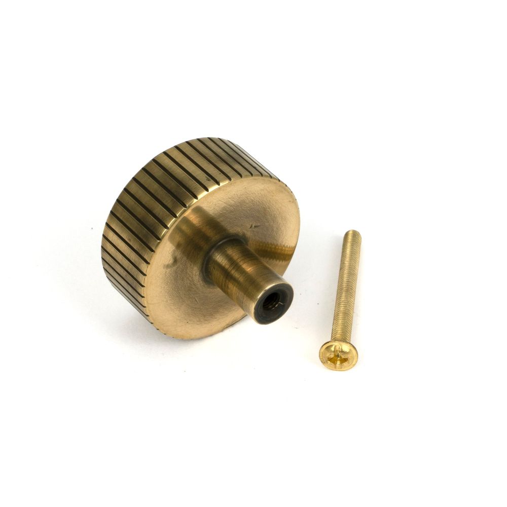 From The Anvil - Aged Brass Judd Cabinet Knob - 38mm (No rose) | Sku. 50384 | Trade Door Handles.