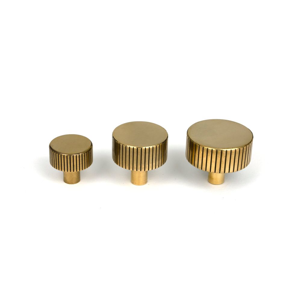 From The Anvil - Aged Brass Judd Cabinet Knob - 38mm (No rose) | Sku. 50384 | Trade Door Handles.