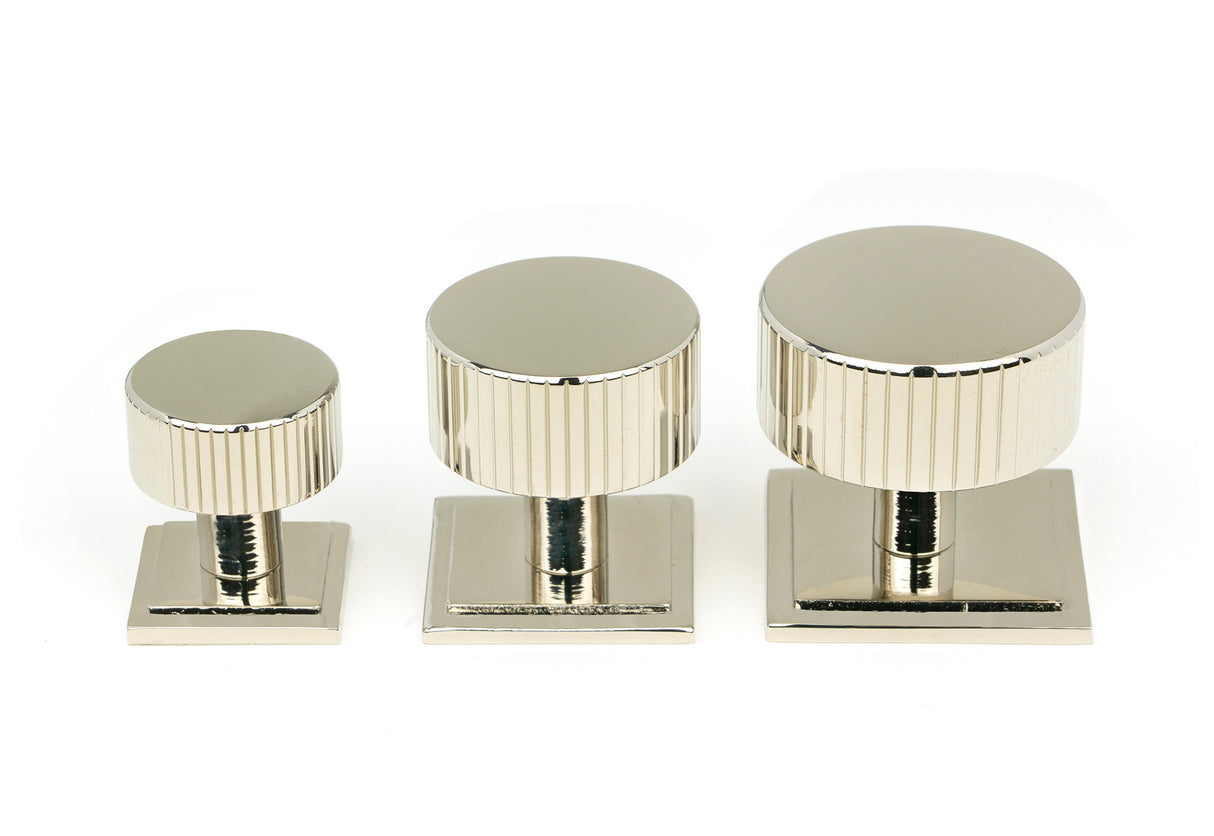 From The Anvil - Polished Nickel Judd Cabinet Knob - 25mm (Plain) | Sku. 50389 | Trade Door Handles.