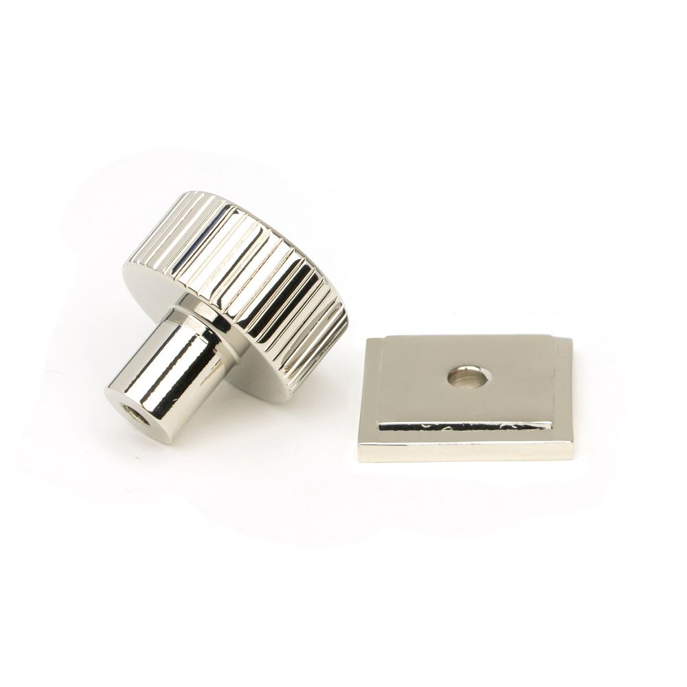 From The Anvil - Polished Nickel Judd Cabinet Knob - 25mm (Square) | Sku. 50391 | Trade Door Handles.