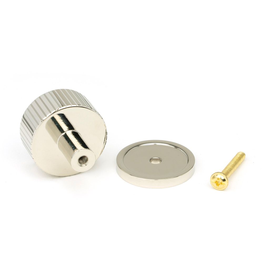 From The Anvil - Polished Nickel Judd Cabinet Knob - 32mm (Plain) | Sku. 50392 | Trade Door Handles.