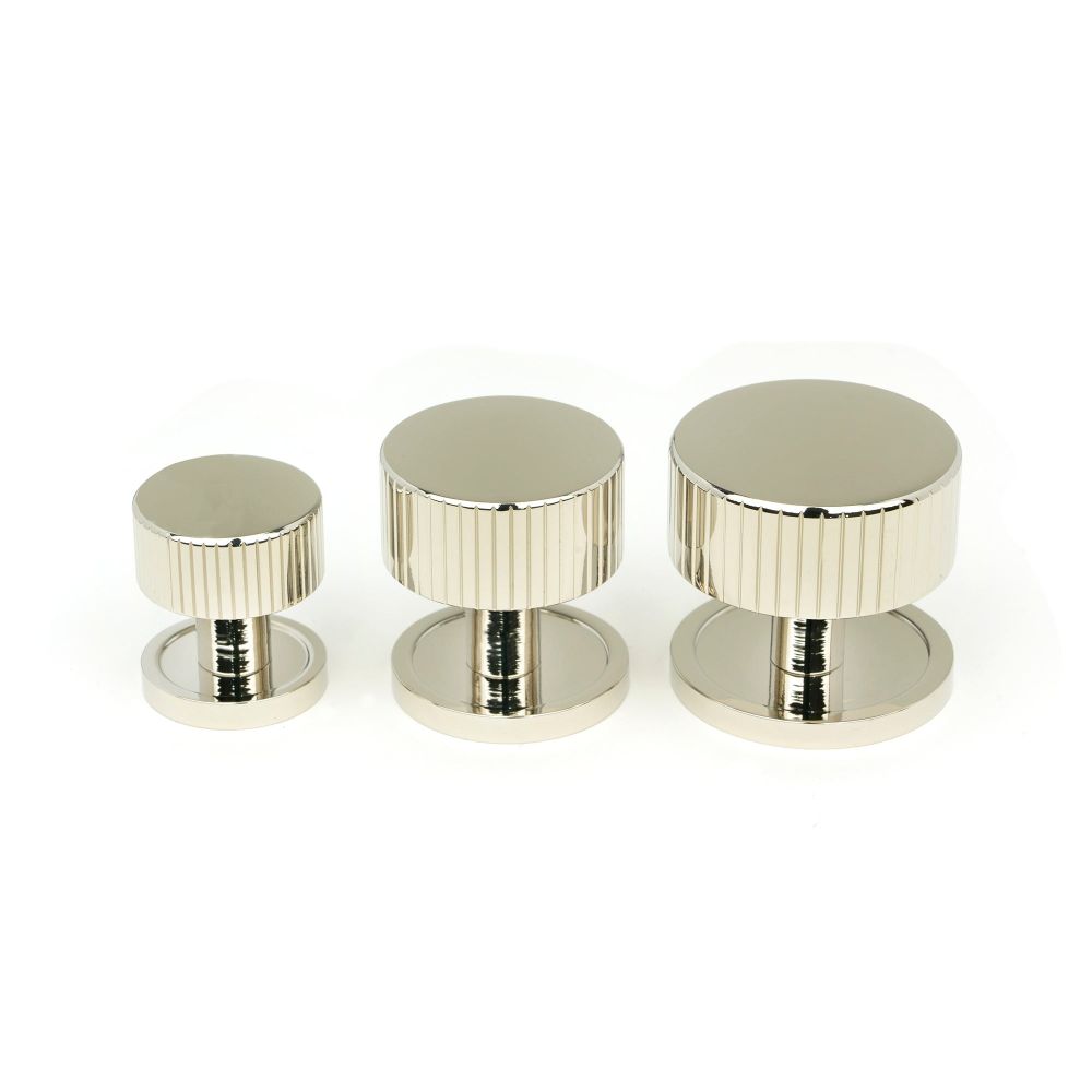From The Anvil - Polished Nickel Judd Cabinet Knob - 32mm (Plain) | Sku. 50392 | Trade Door Handles.