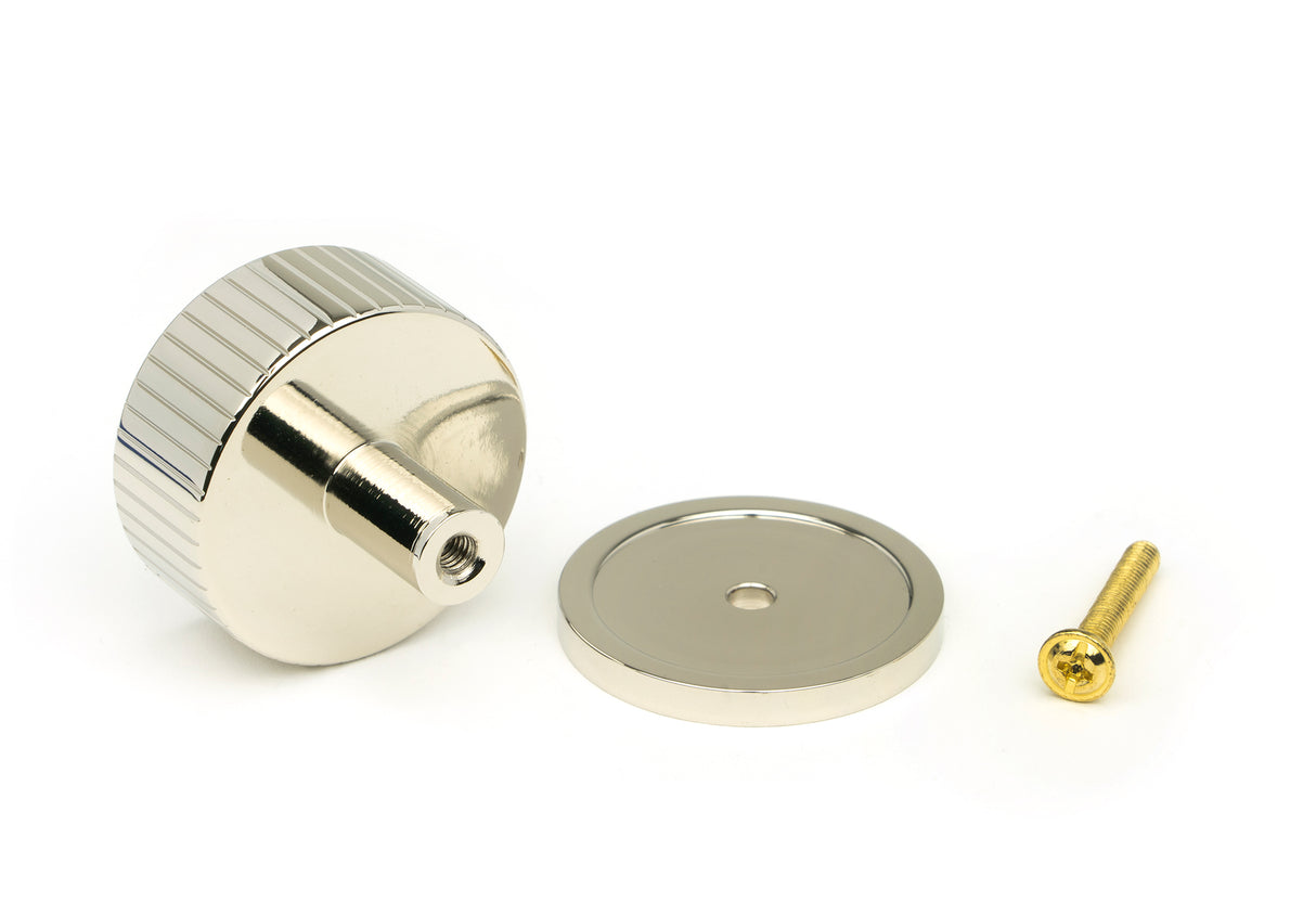 From The Anvil - Polished Nickel Judd Cabinet Knob - 38mm (Plain) | Sku. 50395 | Trade Door Handles.