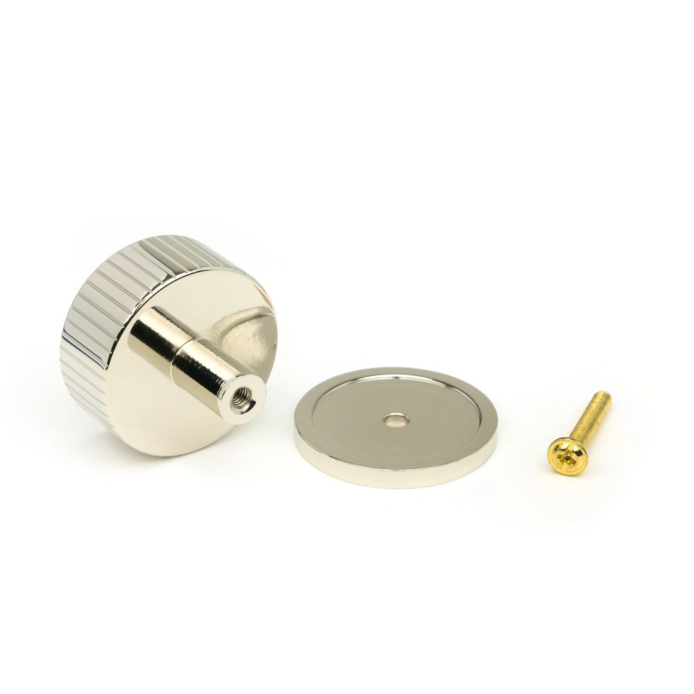 From The Anvil - Polished Nickel Judd Cabinet Knob - 38mm (Plain) | Sku. 50395 | Trade Door Handles.