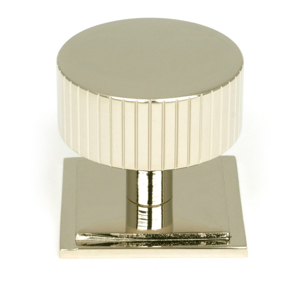 From The Anvil - Polished Nickel Judd Cabinet Knob - 38mm (Square) | Sku. 50397 | Trade Door Handles.