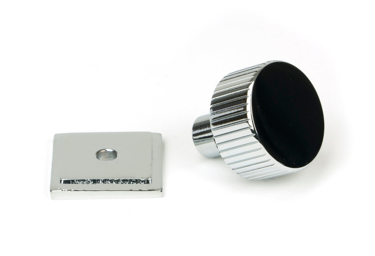 From The Anvil - Polished Chrome Judd Cabinet Knob - 25mm (Square) | Sku. 50402 | Trade Door Handles.
