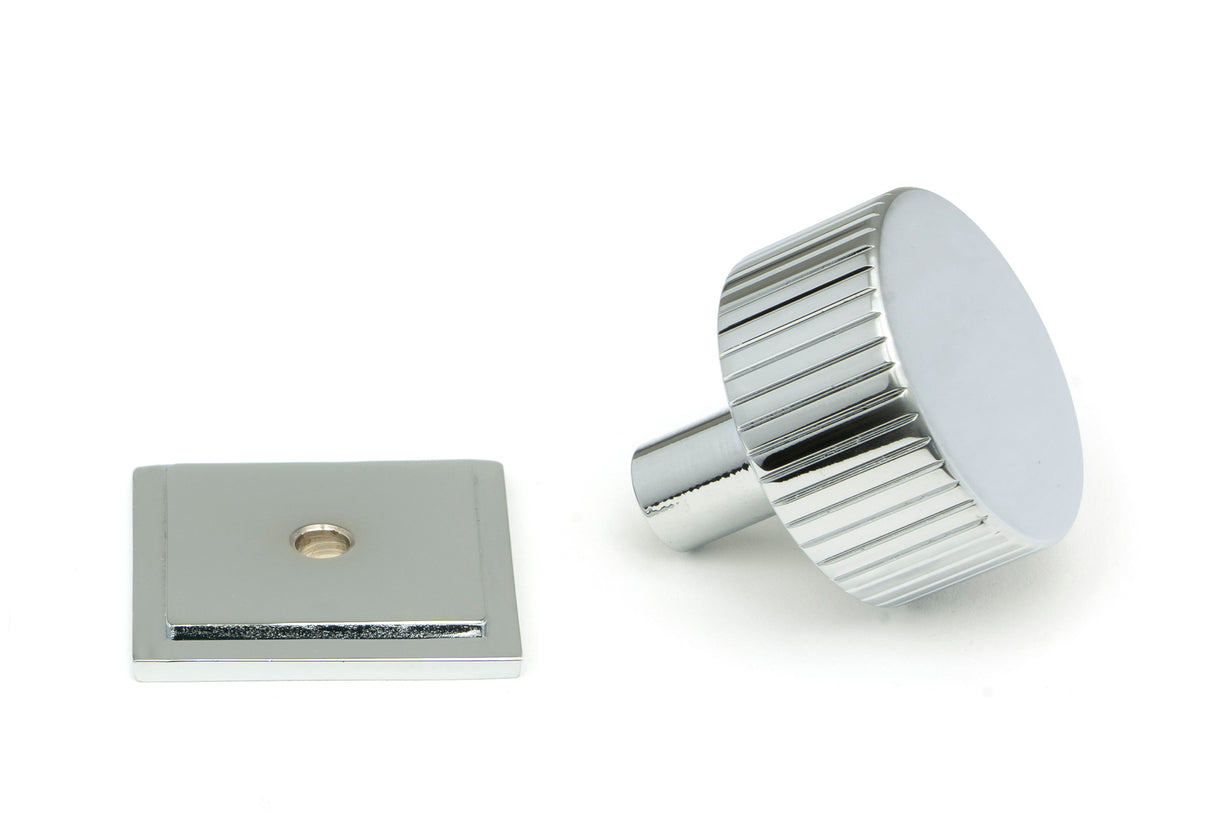 From The Anvil - Polished Chrome Judd Cabinet Knob - 32mm (Square) | Sku. 50405 | Trade Door Handles.