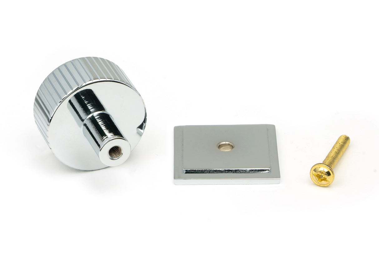 From The Anvil - Polished Chrome Judd Cabinet Knob - 32mm (Square) | Sku. 50405 | Trade Door Handles.