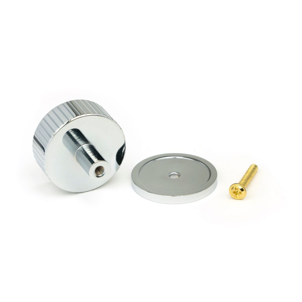 From The Anvil - Polished Chrome Judd Cabinet Knob - 38mm (Plain) | Sku. 50406 | Trade Door Handles.