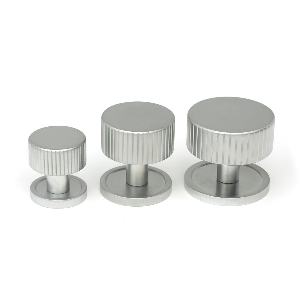 From The Anvil - Satin Chrome Judd Cabinet Knob - 25mm (Plain) | Sku. 50412 | Trade Door Handles.