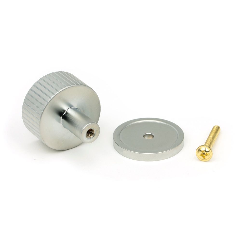 From The Anvil - Satin Chrome Judd Cabinet Knob - 32mm (Plain) | Sku. 50415 | Trade Door Handles.
