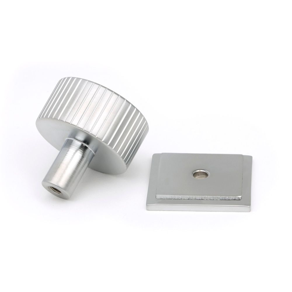 From The Anvil - Satin Chrome Judd Cabinet Knob - 32mm (Square) | Sku. 50417 | Trade Door Handles.