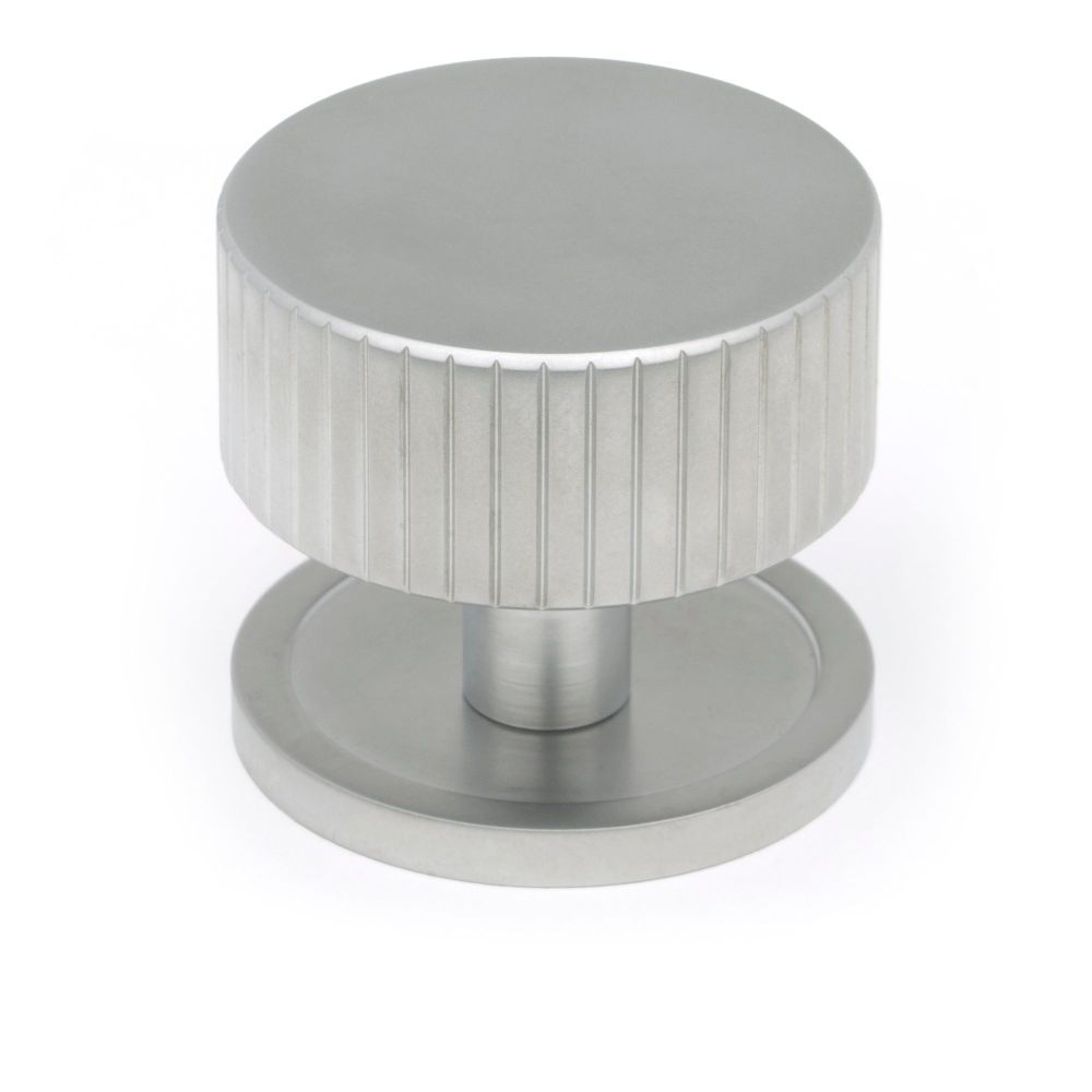 From The Anvil - Satin Chrome Judd Cabinet Knob - 38mm (Plain) | Sku. 50418 | Trade Door Handles.