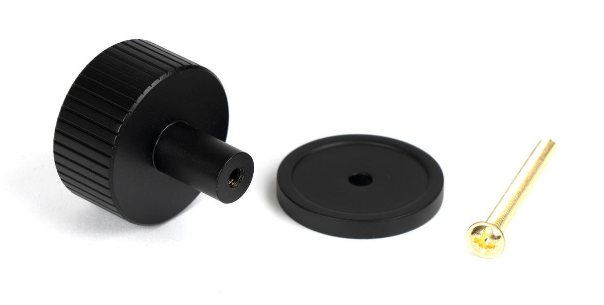 From The Anvil - Matt Black Judd Cabinet Knob - 32mm (Plain) | Sku. 50427 | Trade Door Handles.