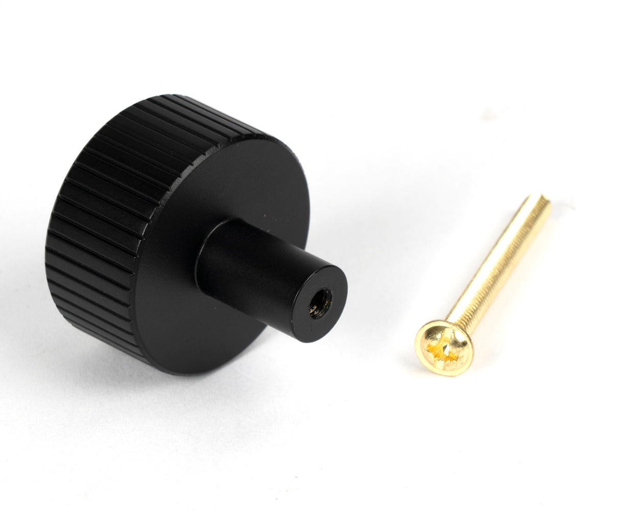 From The Anvil - Matt Black Judd Cabinet Knob - 32mm (No rose) | Sku. 50428 | Trade Door Handles.