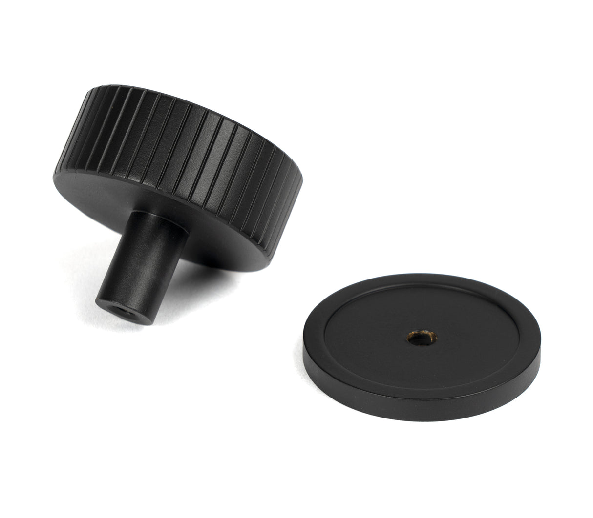 From The Anvil - Matt Black Judd Cabinet Knob - 38mm (Plain) | Sku. 50430 | Trade Door Handles.
