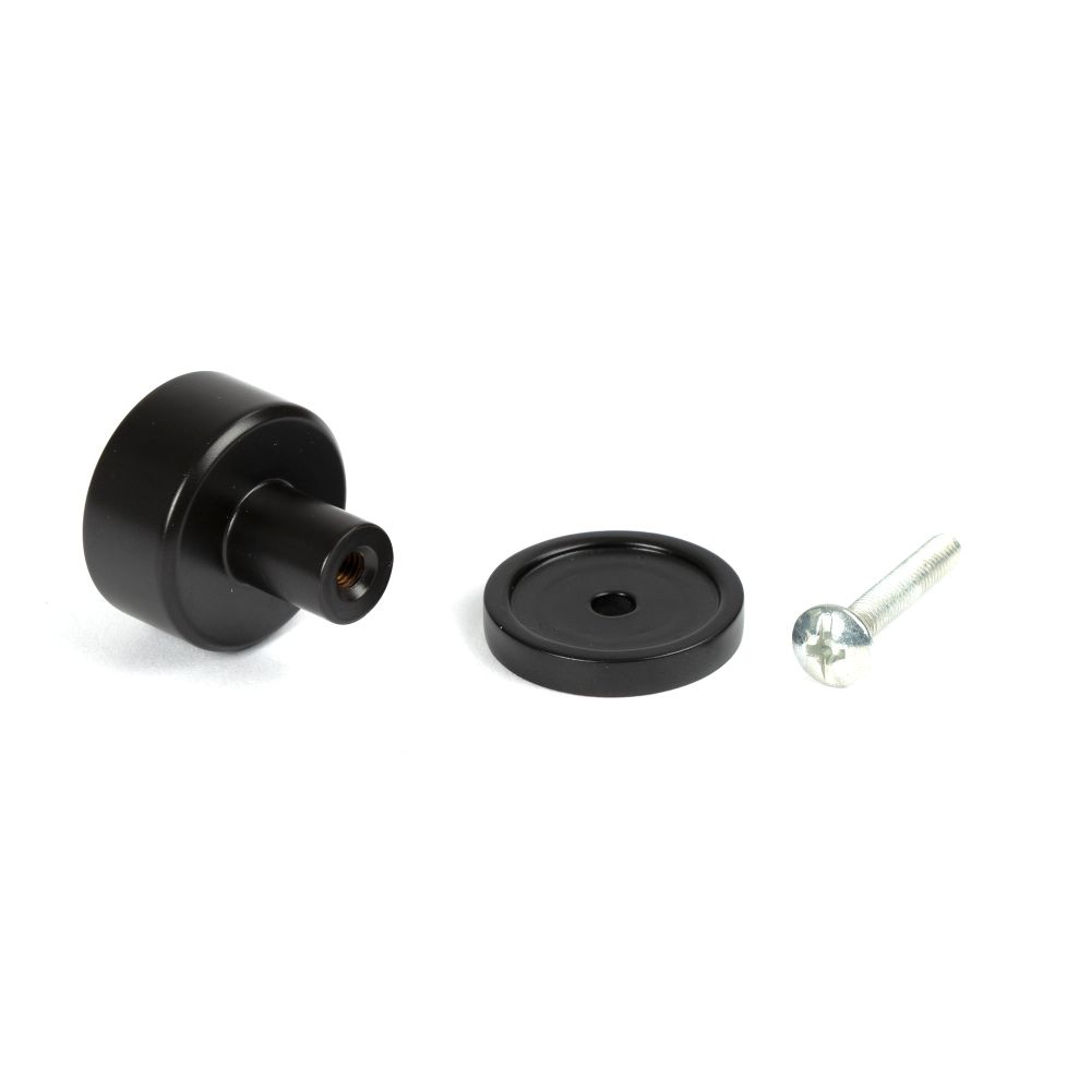 From The Anvil - Aged Bronze Kelso Cabinet Knob - 25mm (Plain) | Sku. 50436 | Trade Door Handles.
