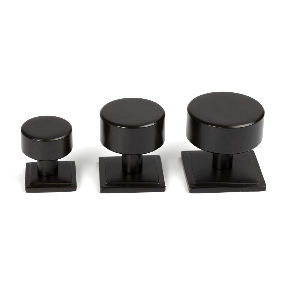 From The Anvil - Aged Bronze Kelso Cabinet Knob - 38mm (Square) | Sku. 50444 | Trade Door Handles.