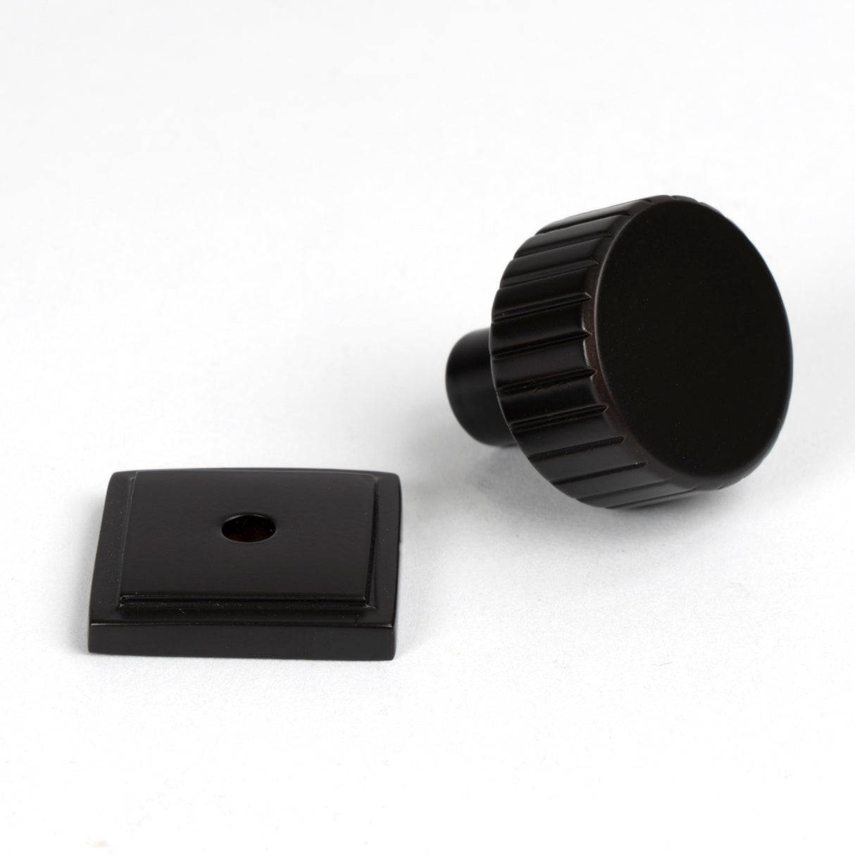 From The Anvil - Aged Bronze Judd Cabinet Knob - 25mm (Square) | Sku. 50450 | Trade Door Handles.