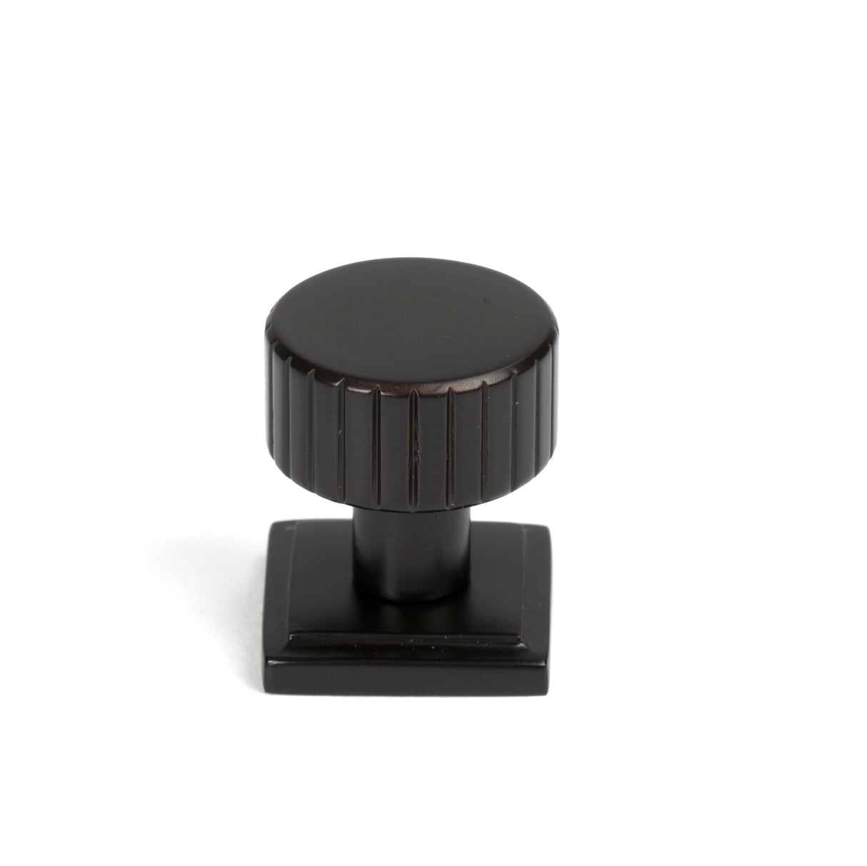 From The Anvil - Aged Bronze Judd Cabinet Knob - 25mm (Square) | Sku. 50450 | Trade Door Handles.
