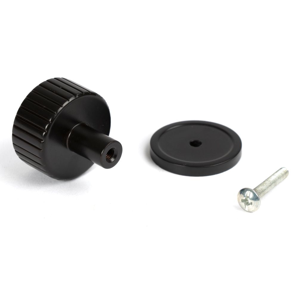 From The Anvil - Aged Bronze Judd Cabinet Knob - 32mm (Plain) | Sku. 50451 | Trade Door Handles.