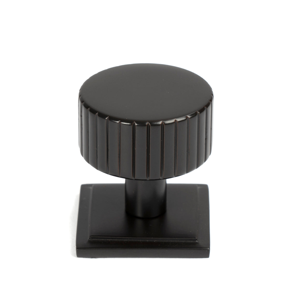 From The Anvil - Aged Bronze Judd Cabinet Knob - 32mm (Square) | Sku. 50453 | Trade Door Handles.