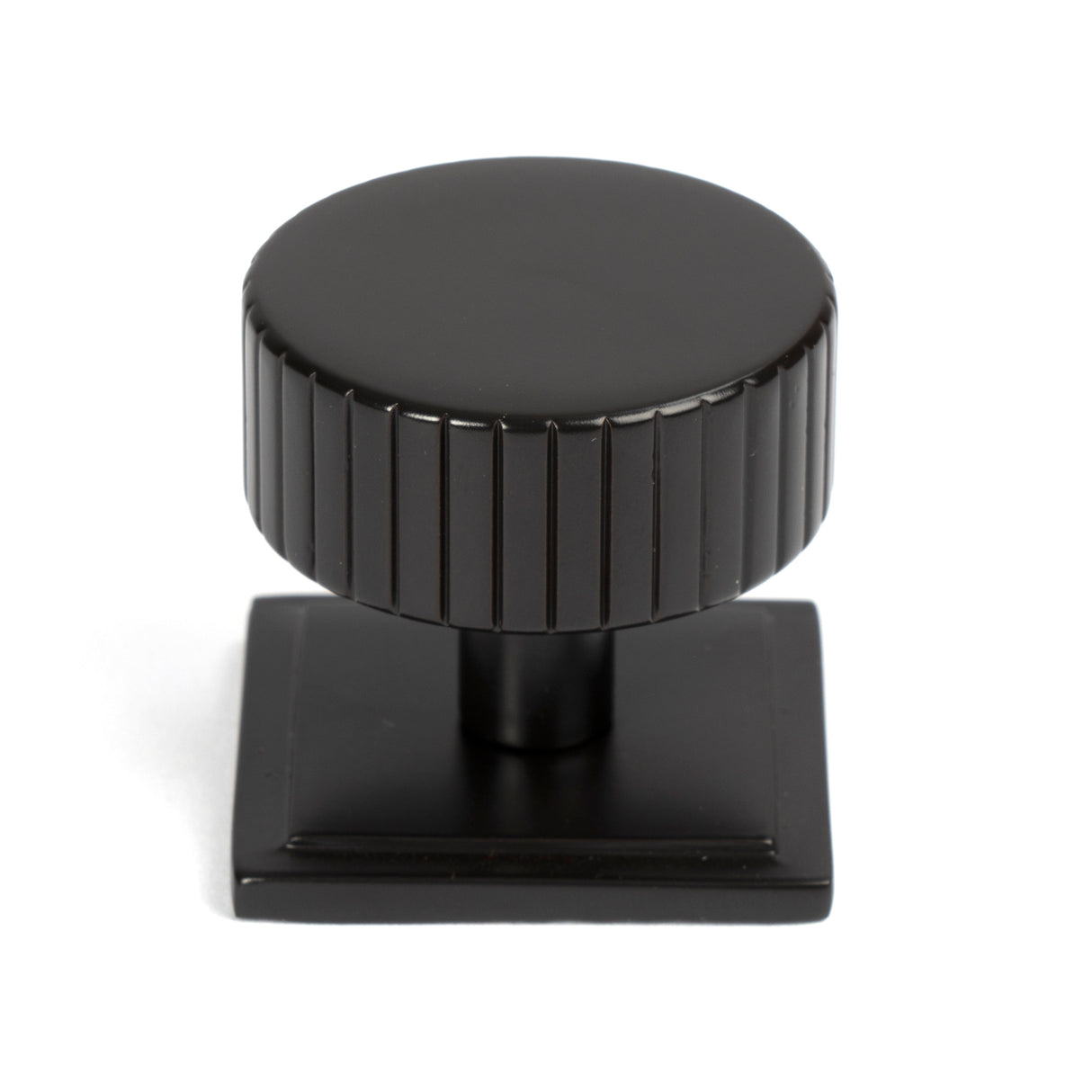 From The Anvil - Aged Bronze Judd Cabinet Knob - 38mm (Square) | Sku. 50456 | Trade Door Handles.