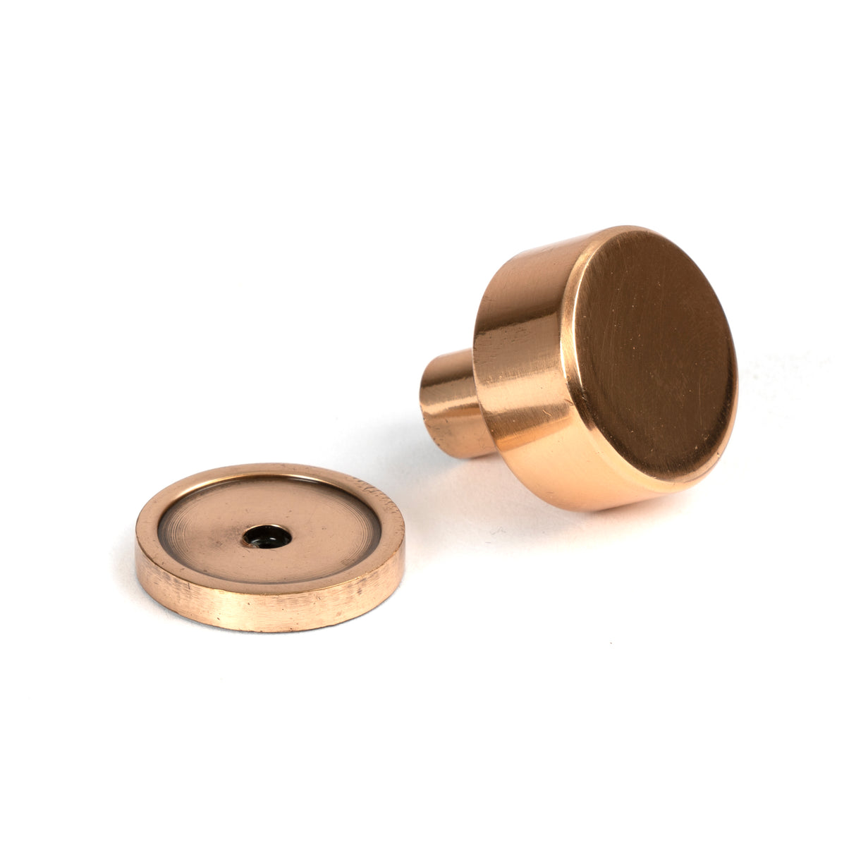 From The Anvil - Polished Bronze Kelso Cabinet Knob - 25mm (Plain) | Sku. 50460 | Trade Door Handles.