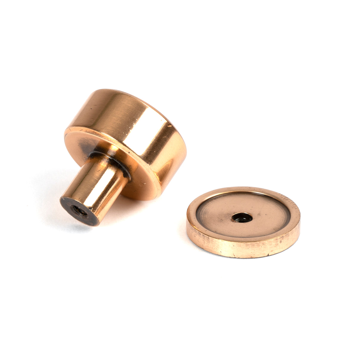 From The Anvil - Polished Bronze Kelso Cabinet Knob - 25mm (Plain) | Sku. 50460 | Trade Door Handles.