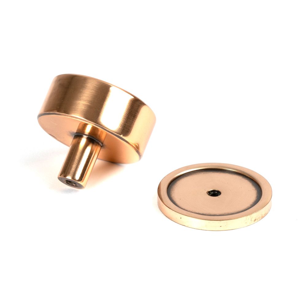From The Anvil - Polished Bronze Kelso Cabinet Knob - 38mm (Plain) | Sku. 50466 | Trade Door Handles.