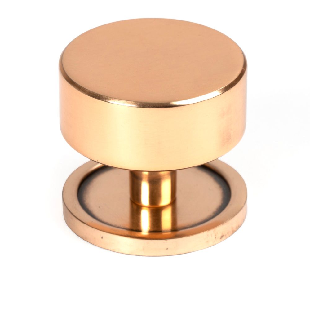 From The Anvil - Polished Bronze Kelso Cabinet Knob - 38mm (Plain) | Sku. 50466 | Trade Door Handles.