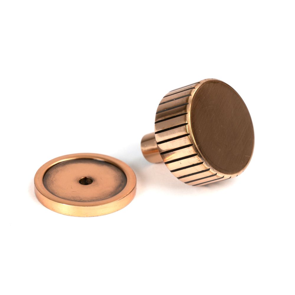 From The Anvil - Polished Bronze Judd Cabinet Knob - 32mm (Plain) | Sku. 50475 | Trade Door Handles.
