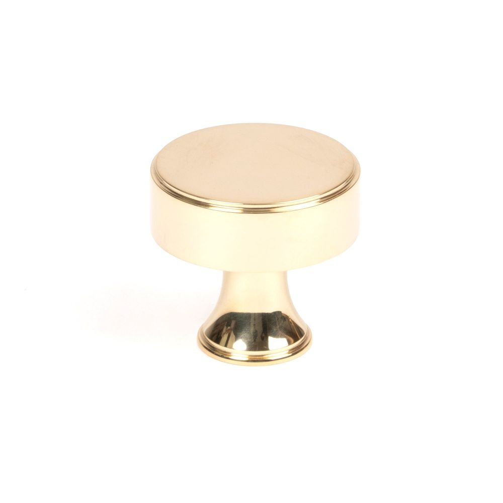 From The Anvil - Polished Brass Scully Cabinet Knob - 32mm | Sku. 50485 | Trade Door Handles.