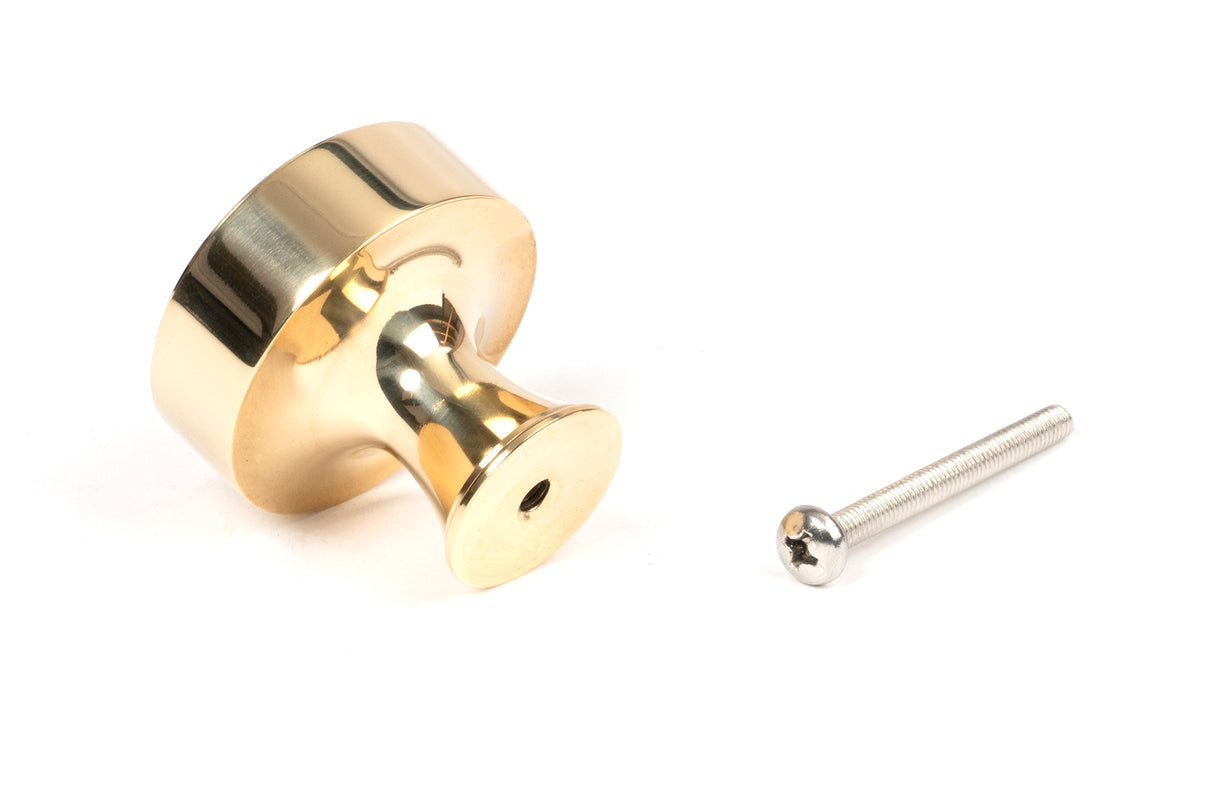 From The Anvil - Polished Brass Scully Cabinet Knob - 38mm | Sku. 50486 | Trade Door Handles.