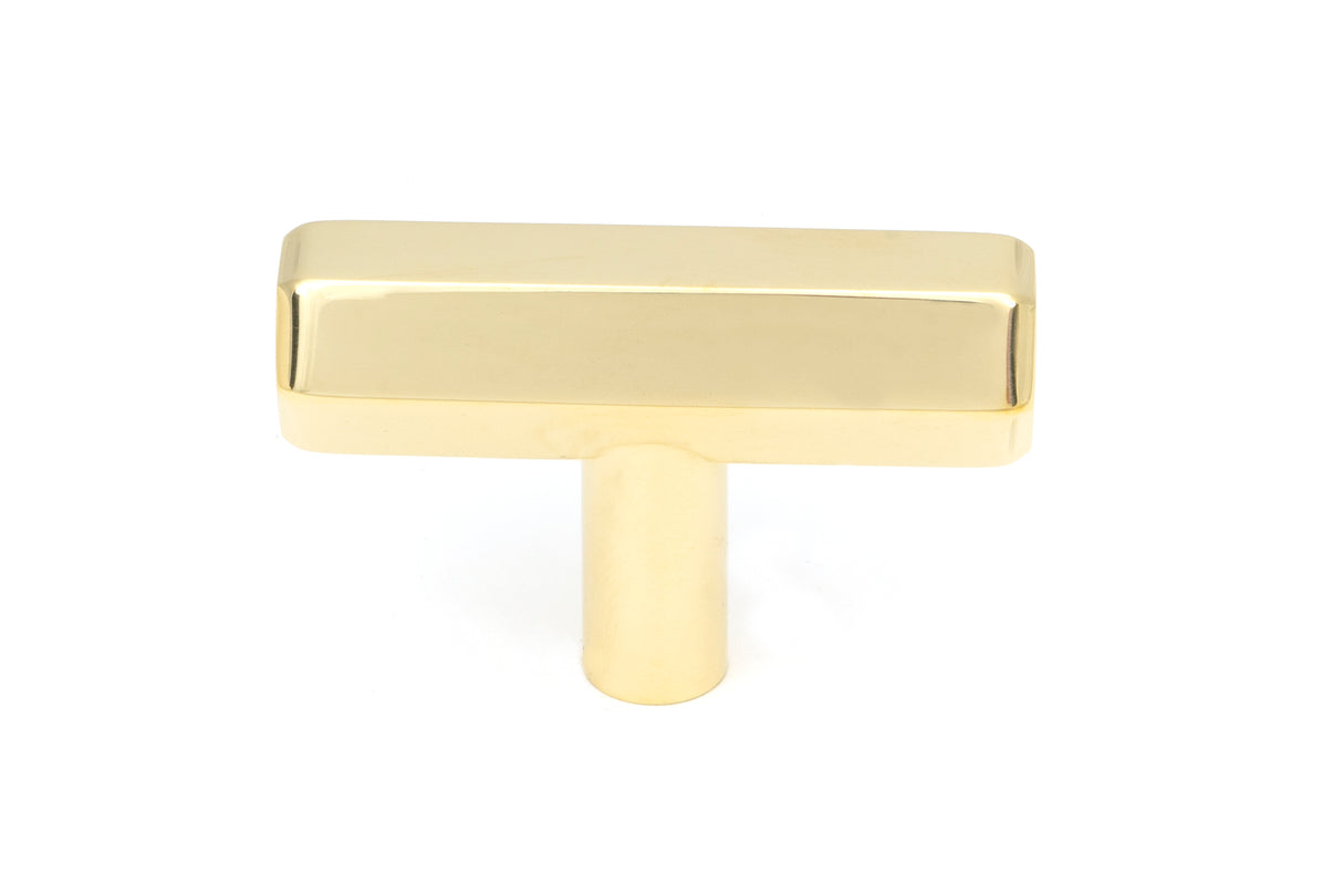 From The Anvil - Polished Brass Kahlo T-Bar | Sku. 50491 | Trade Door Handles.
