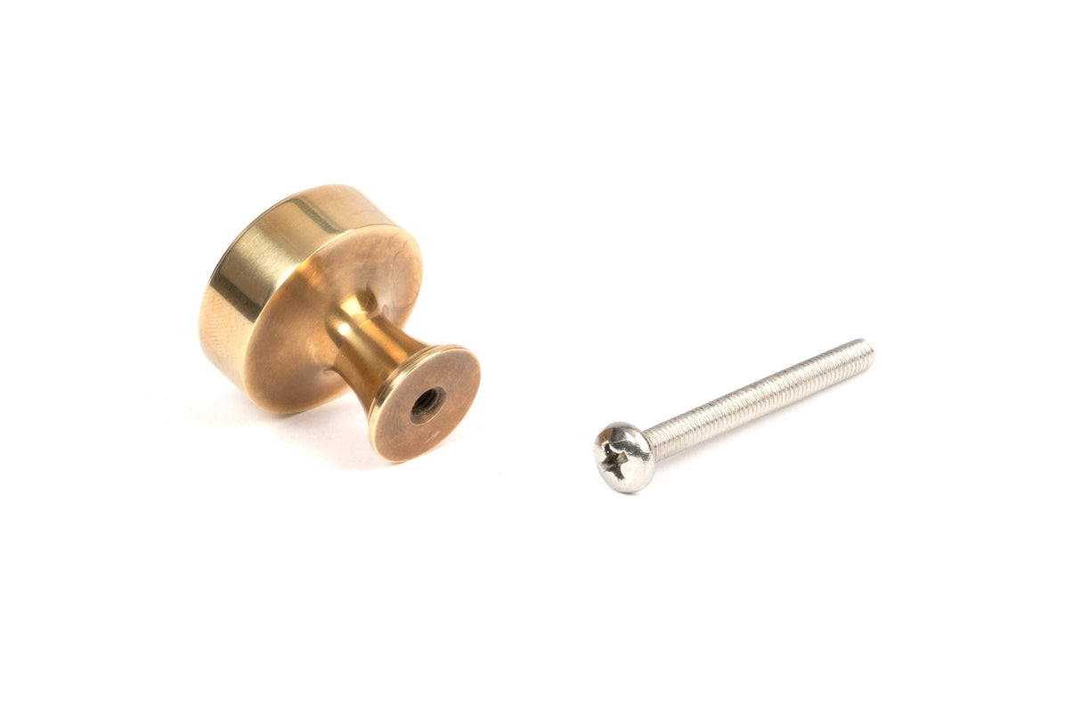 From The Anvil - Aged Brass Scully Cabinet Knob - 25mm | Sku. 50498 | Trade Door Handles.