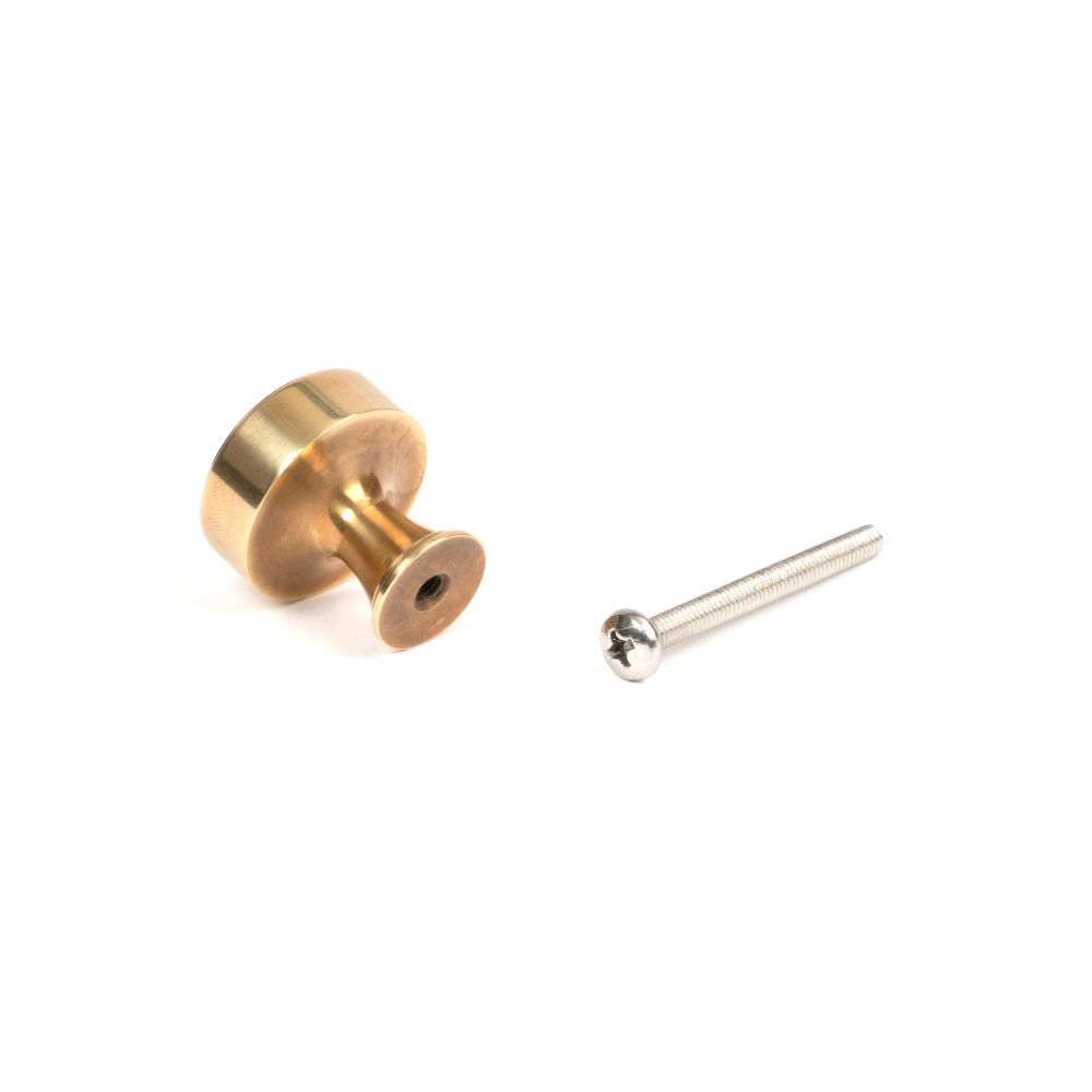 From The Anvil - Aged Brass Scully Cabinet Knob - 25mm | Sku. 50498 | Trade Door Handles.