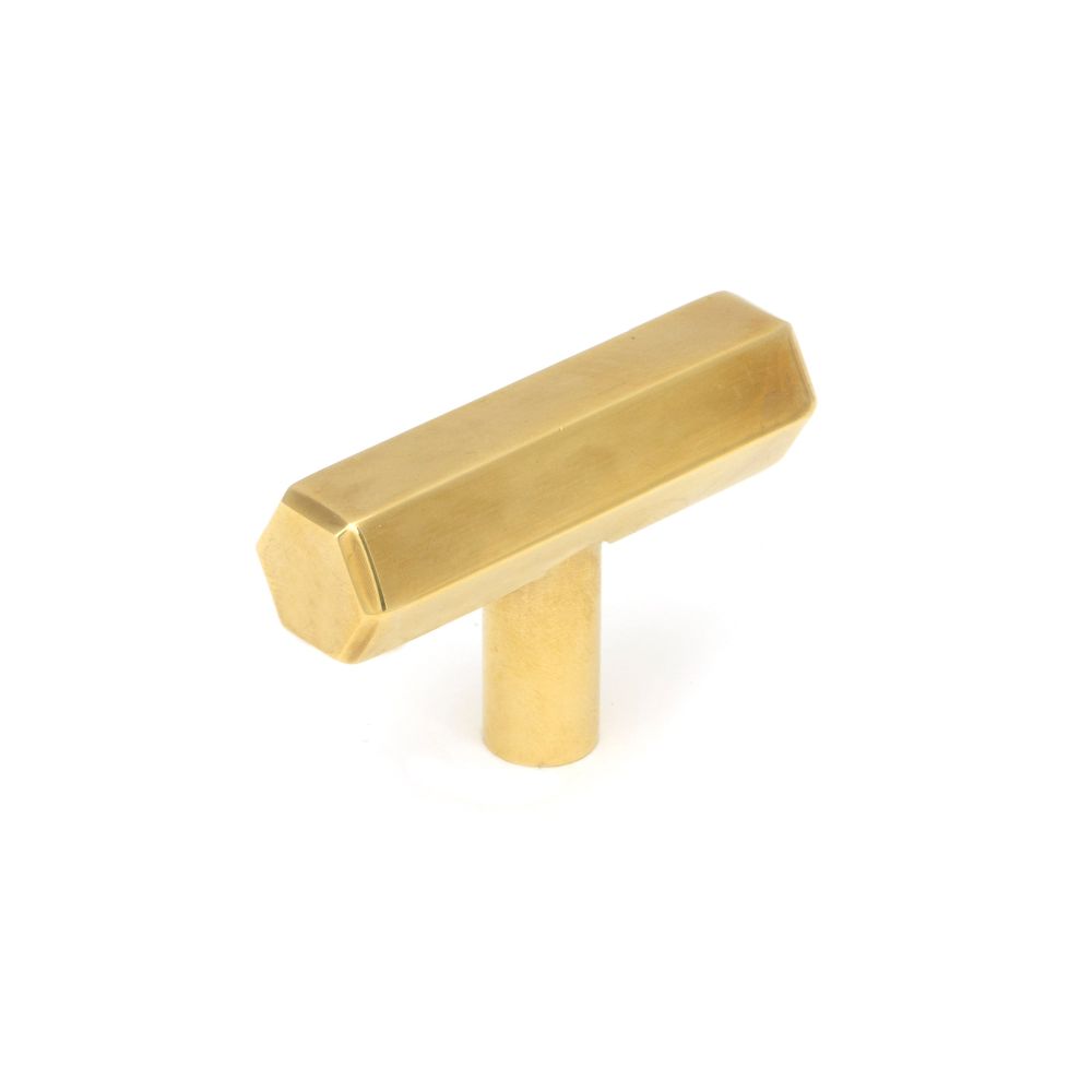 From The Anvil - Aged Brass Kahlo T-Bar | Sku. 50505 | Trade Door Handles.