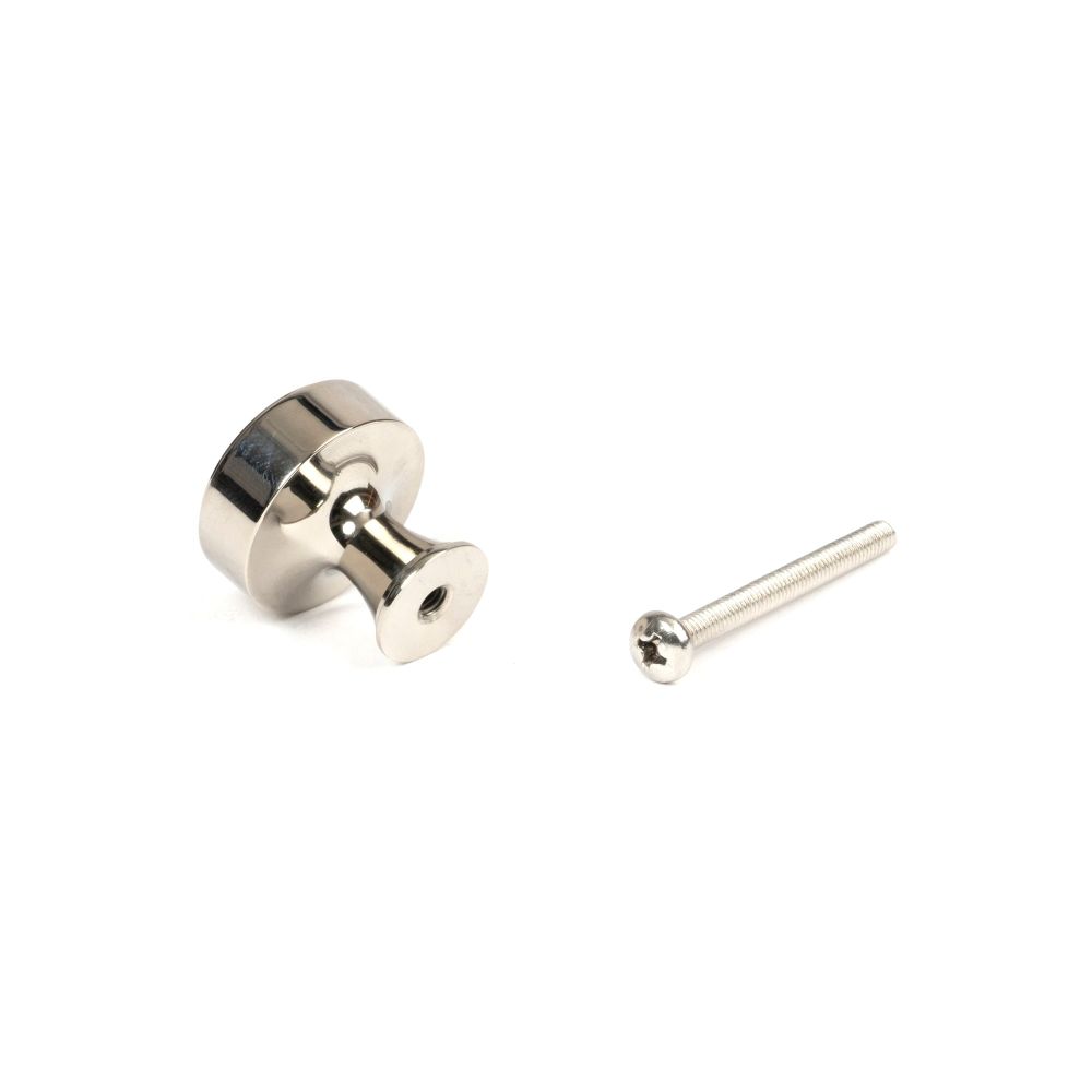 From The Anvil - Polished Nickel Scully Cabinet Knob - 25mm | Sku. 50512 | Trade Door Handles.