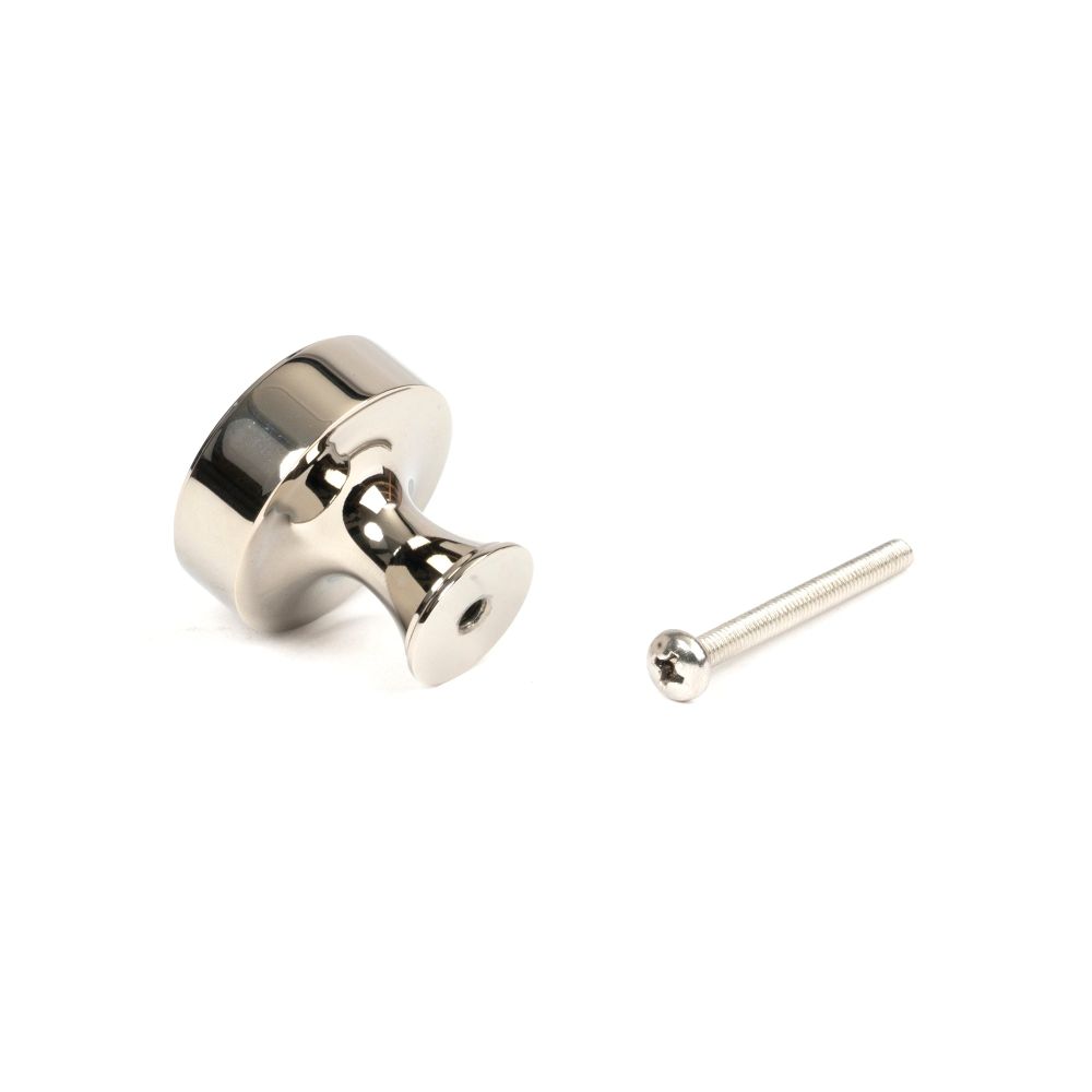 From The Anvil - Polished Nickel Scully Cabinet Knob - 32mm | Sku. 50513 | Trade Door Handles.