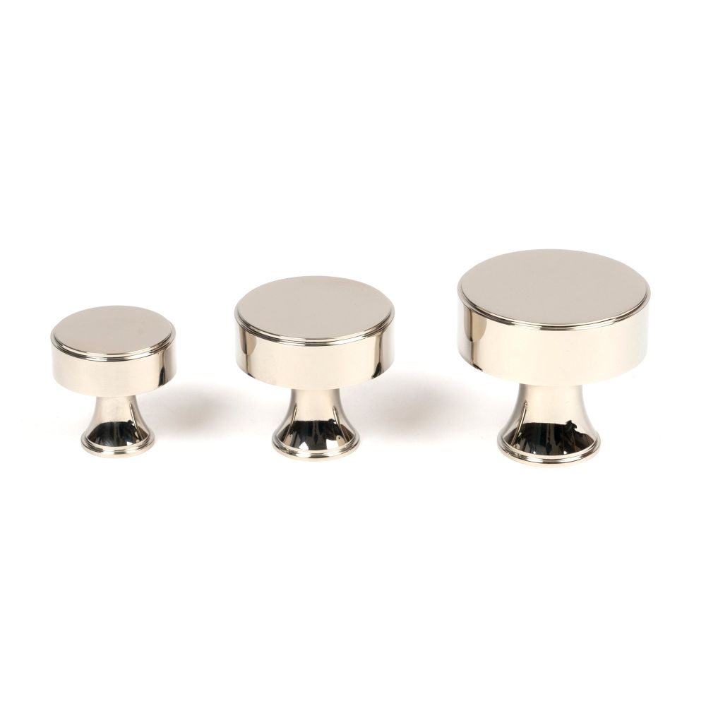 From The Anvil - Polished Nickel Scully Cabinet Knob - 32mm | Sku. 50513 | Trade Door Handles.