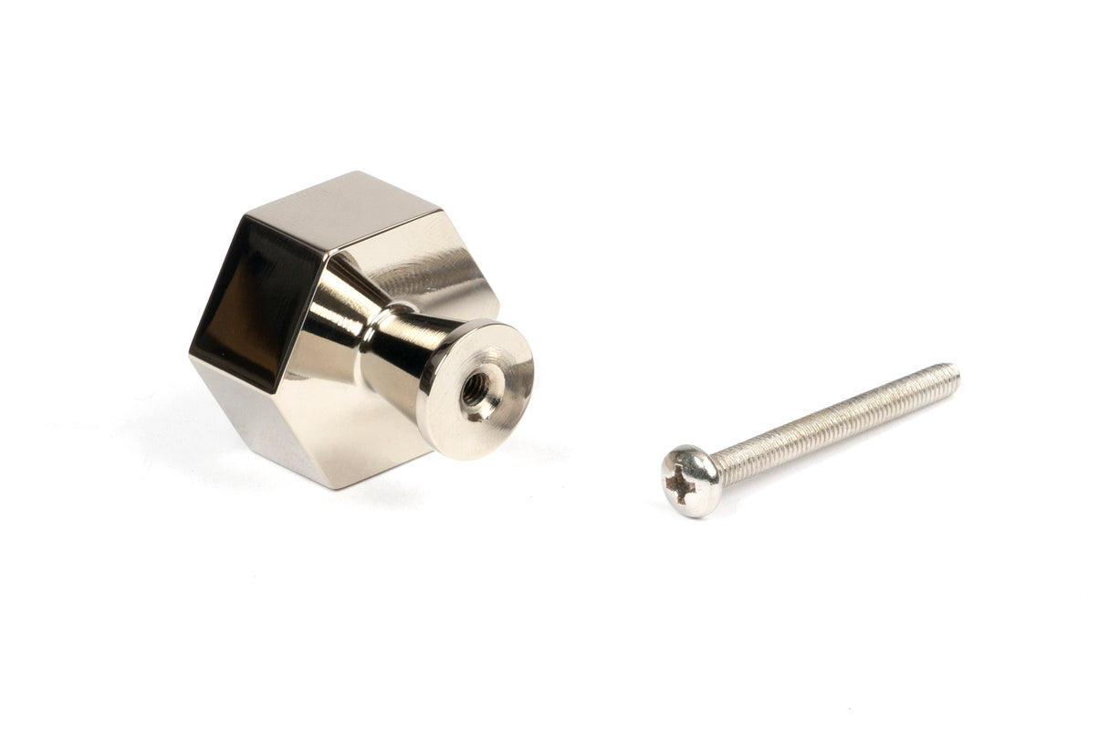 From The Anvil - Polished Nickel Kahlo Cabinet Knob - 32mm | Sku. 50516 | Trade Door Handles.