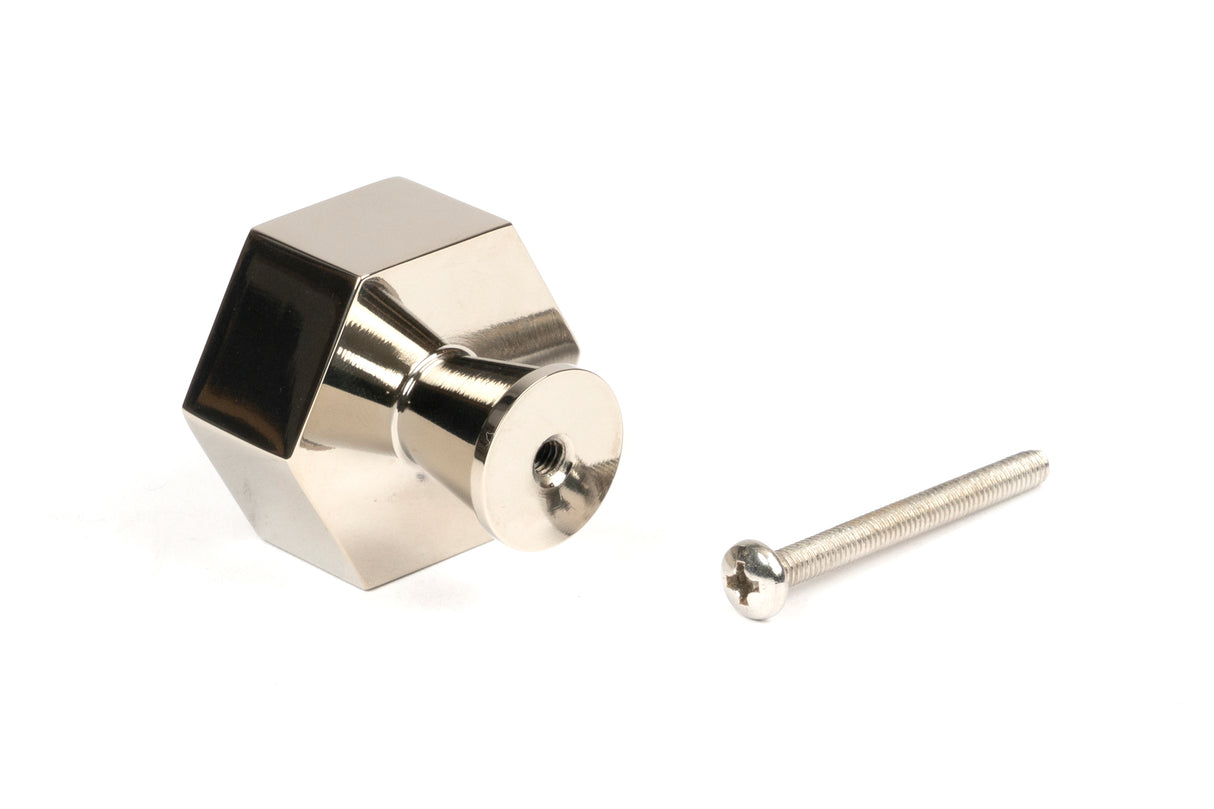 From The Anvil - Polished Nickel Kahlo Cabinet Knob - 38mm | Sku. 50517 | Trade Door Handles.