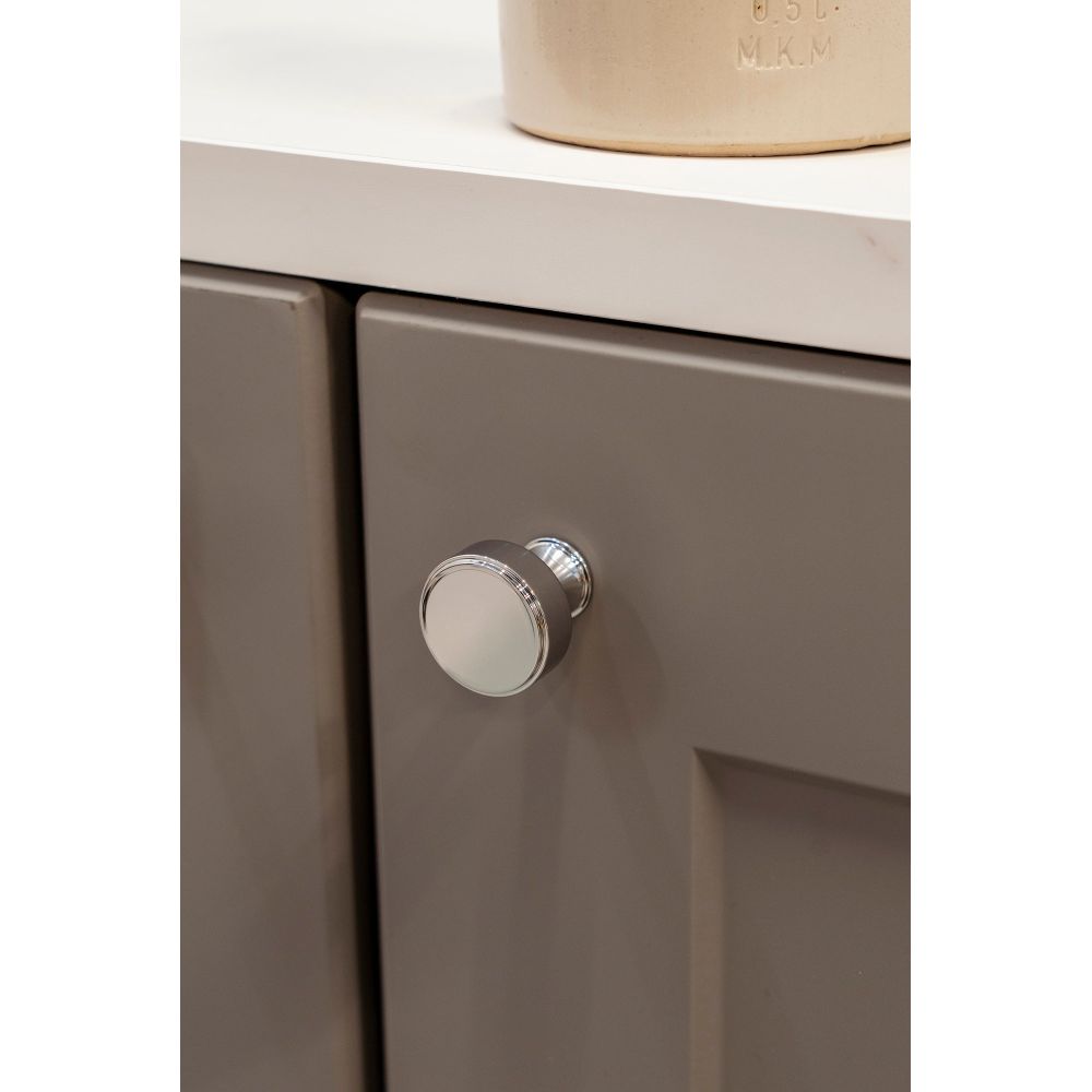 From The Anvil - Polished Chrome Scully Cabinet Knob - 25mm | Sku. 50526 | Trade Door Handles.