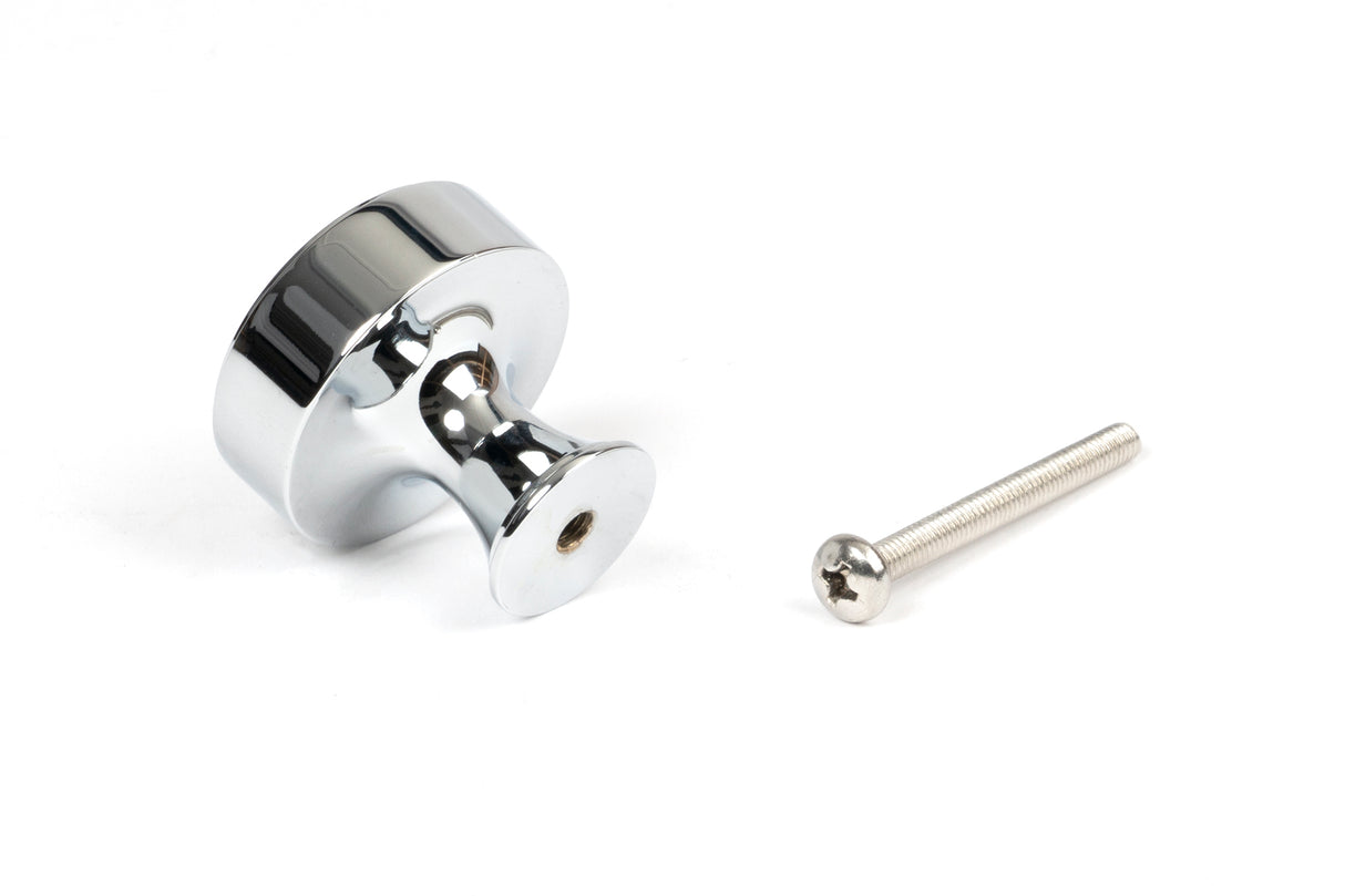 From The Anvil - Polished Chrome Scully Cabinet Knob - 32mm | Sku. 50527 | Trade Door Handles.