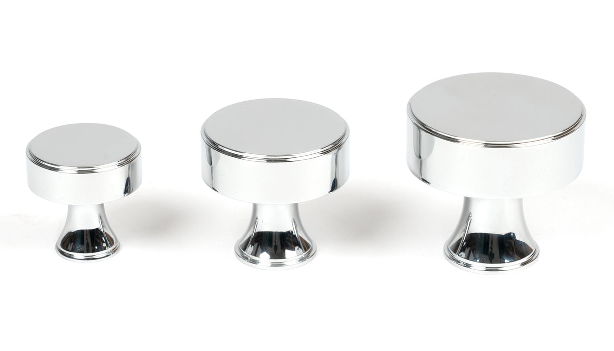 From The Anvil - Polished Chrome Scully Cabinet Knob - 38mm | Sku. 50528 | Trade Door Handles.
